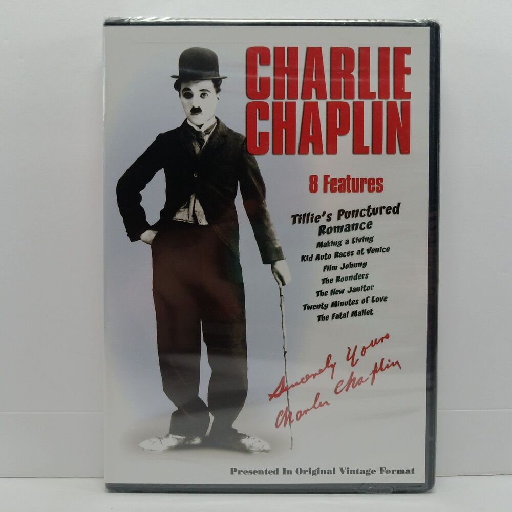 Charlie Chaplin 8 Feature Remastered Original Vintage Format DVD